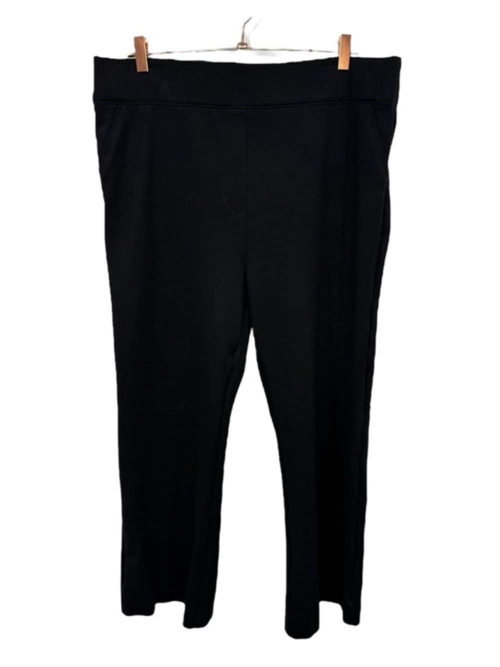 SPANX SpanxSmooth PerfectFit Ponte Kick Flare Dress Pants Black Size 2X